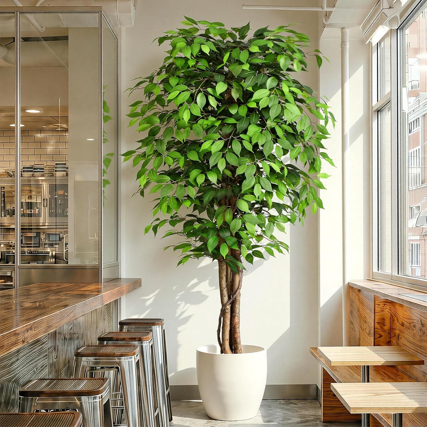 Lifelike Artificial Ficus Tree - đánh giá và giá Ficus Lyrata Tree